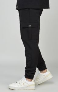 Black Utility Cargo Jogger sold by Siksilk