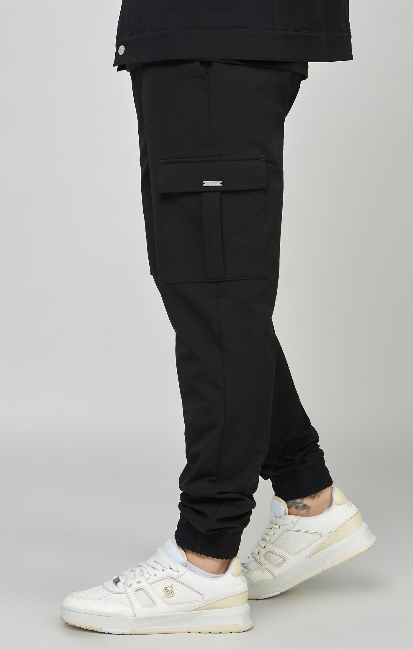 Black Utility Cargo Jogger sold by Siksilk product image thumbnail 2