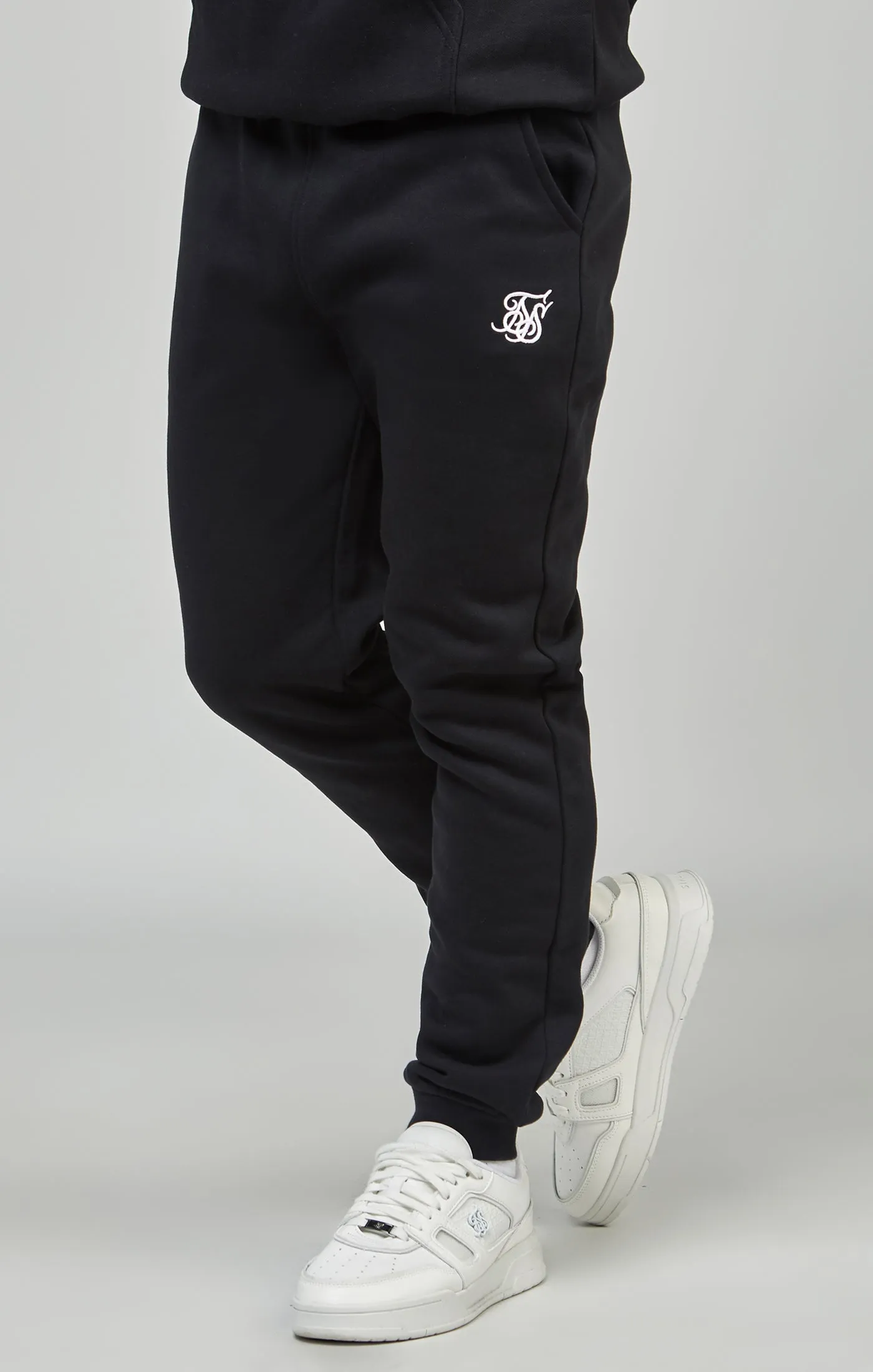 Boys Black Essentials Jogger sold by Siksilk
