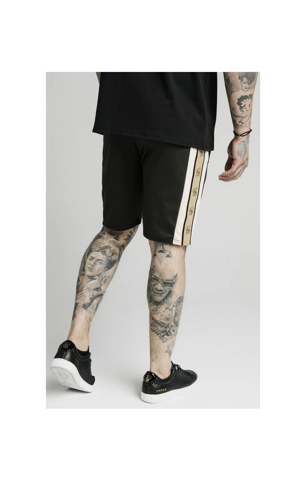 SikSilk Premium Tape Pleated Shorts - Anthracite sold by Siksilk product image thumbnail 4