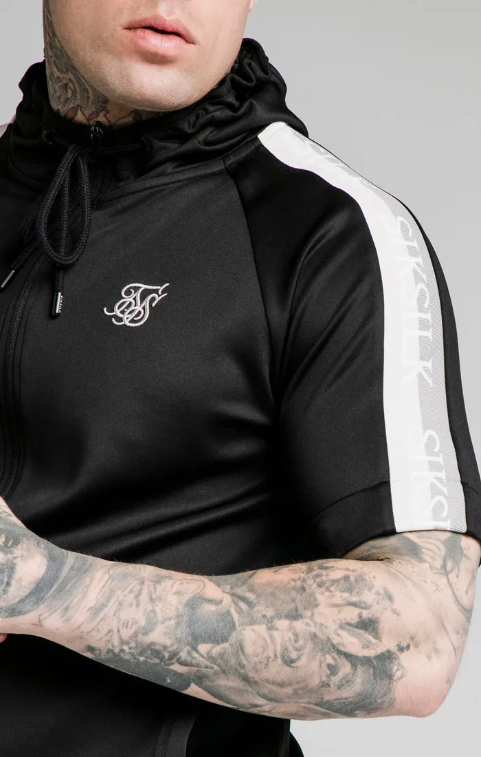 SikSilk Zip Through Hoodie Detachable Sleeves - Black sold by Siksilk product image thumbnail 3