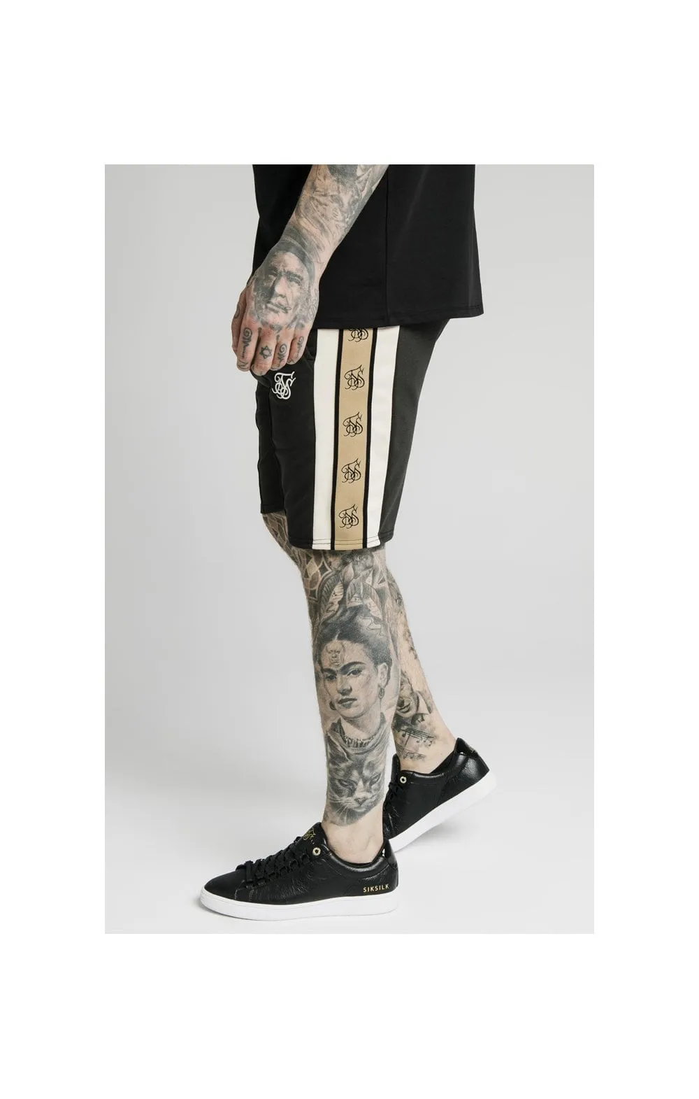 SikSilk Premium Tape Pleated Shorts - Anthracite sold by Siksilk product image thumbnail 2