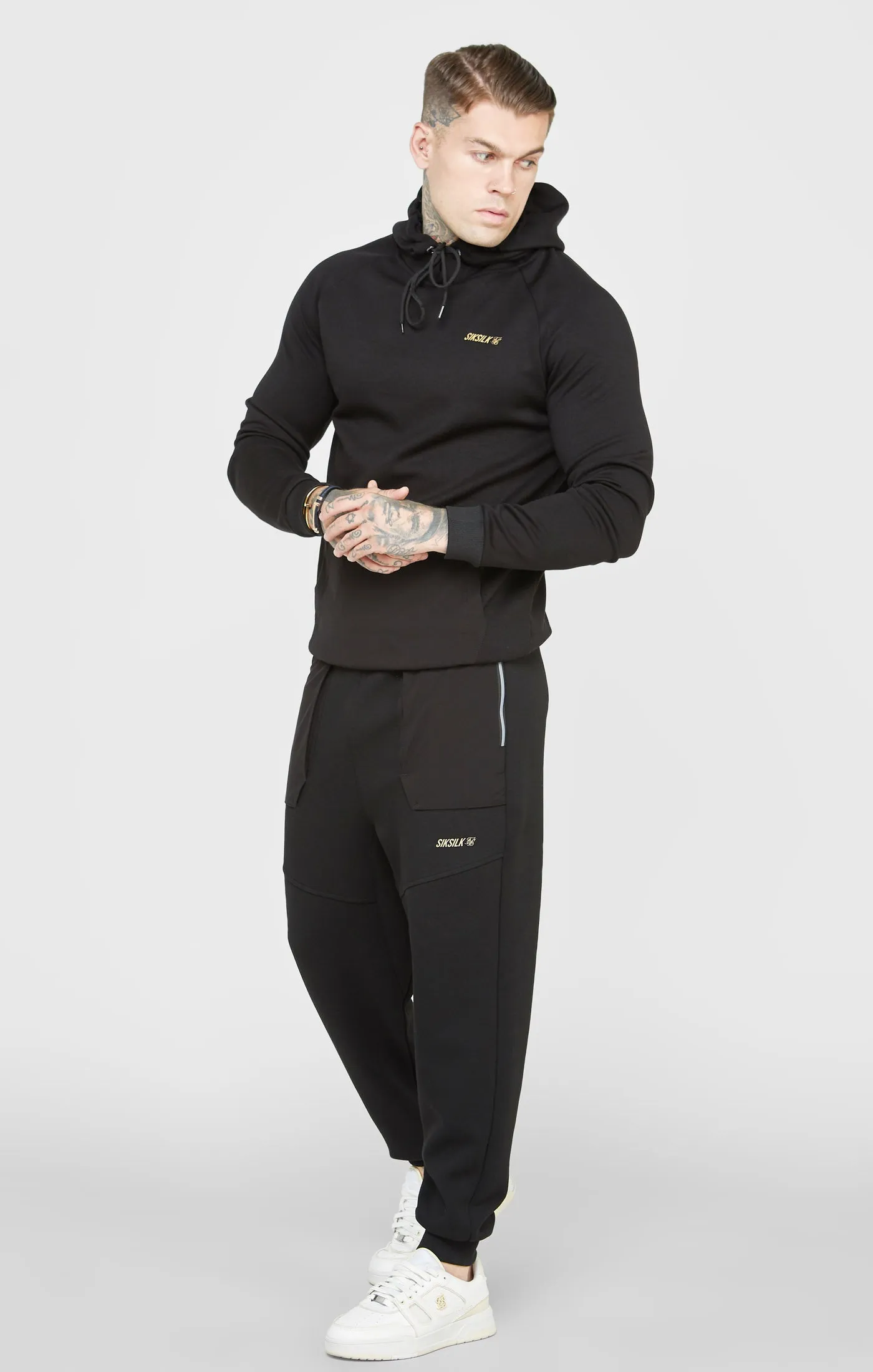 Black Sports Hoodie sold by Siksilk product image thumbnail 3