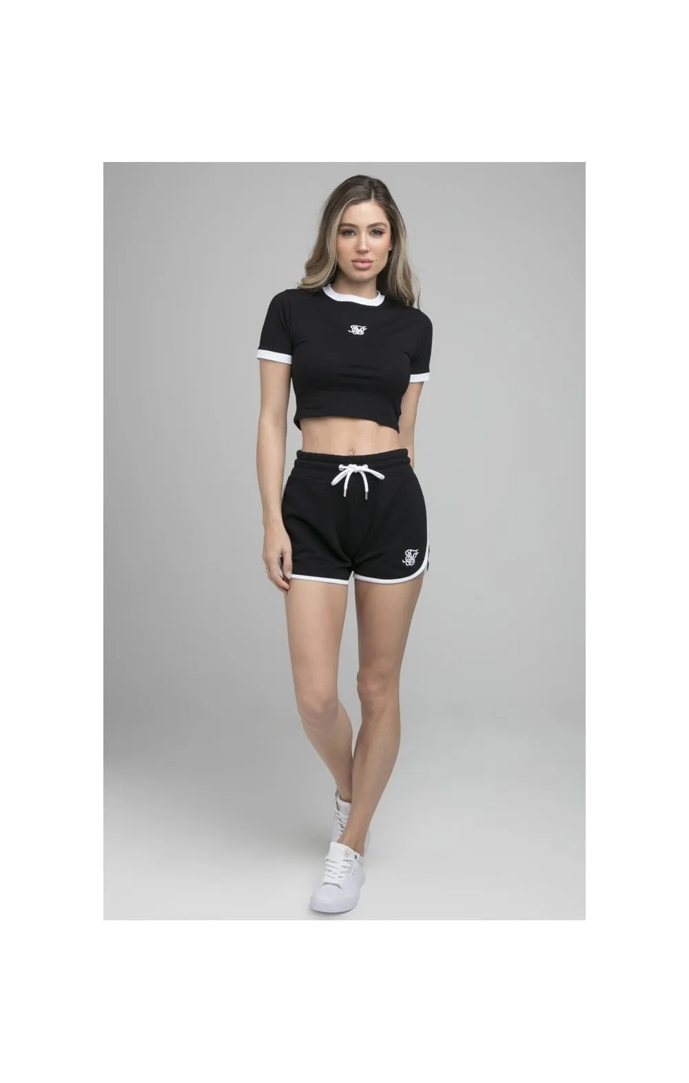 SikSilk Crop Ringer Tee - Black sold by Siksilk product image thumbnail 5