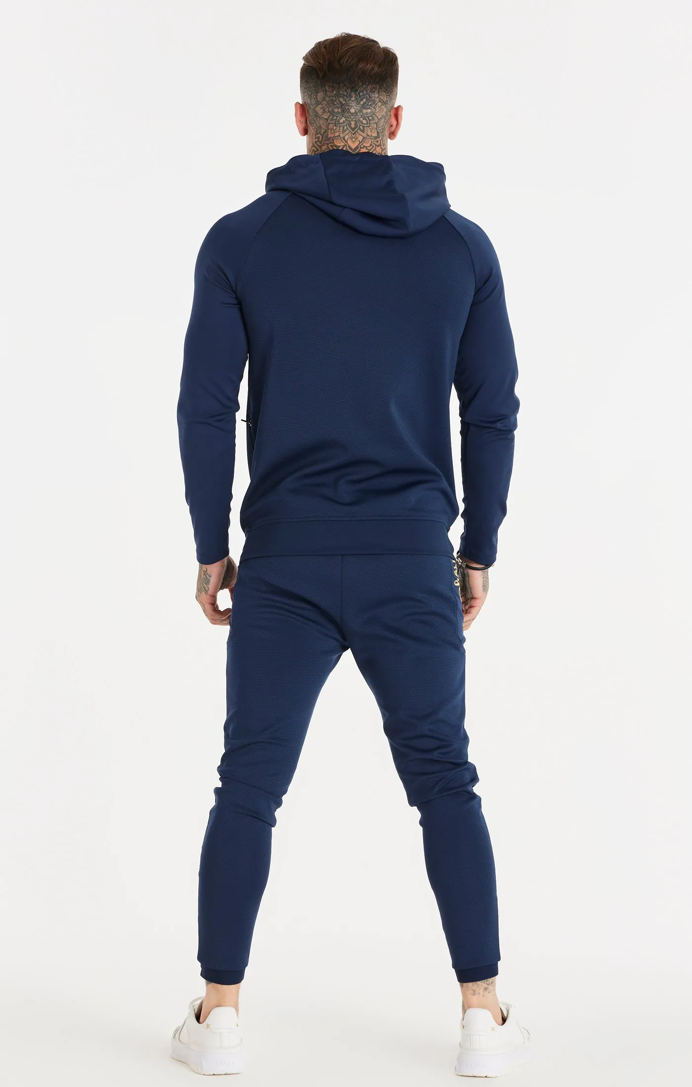 Navy Overhead Retro Sports Hoodie sold by Siksilk product image thumbnail 5