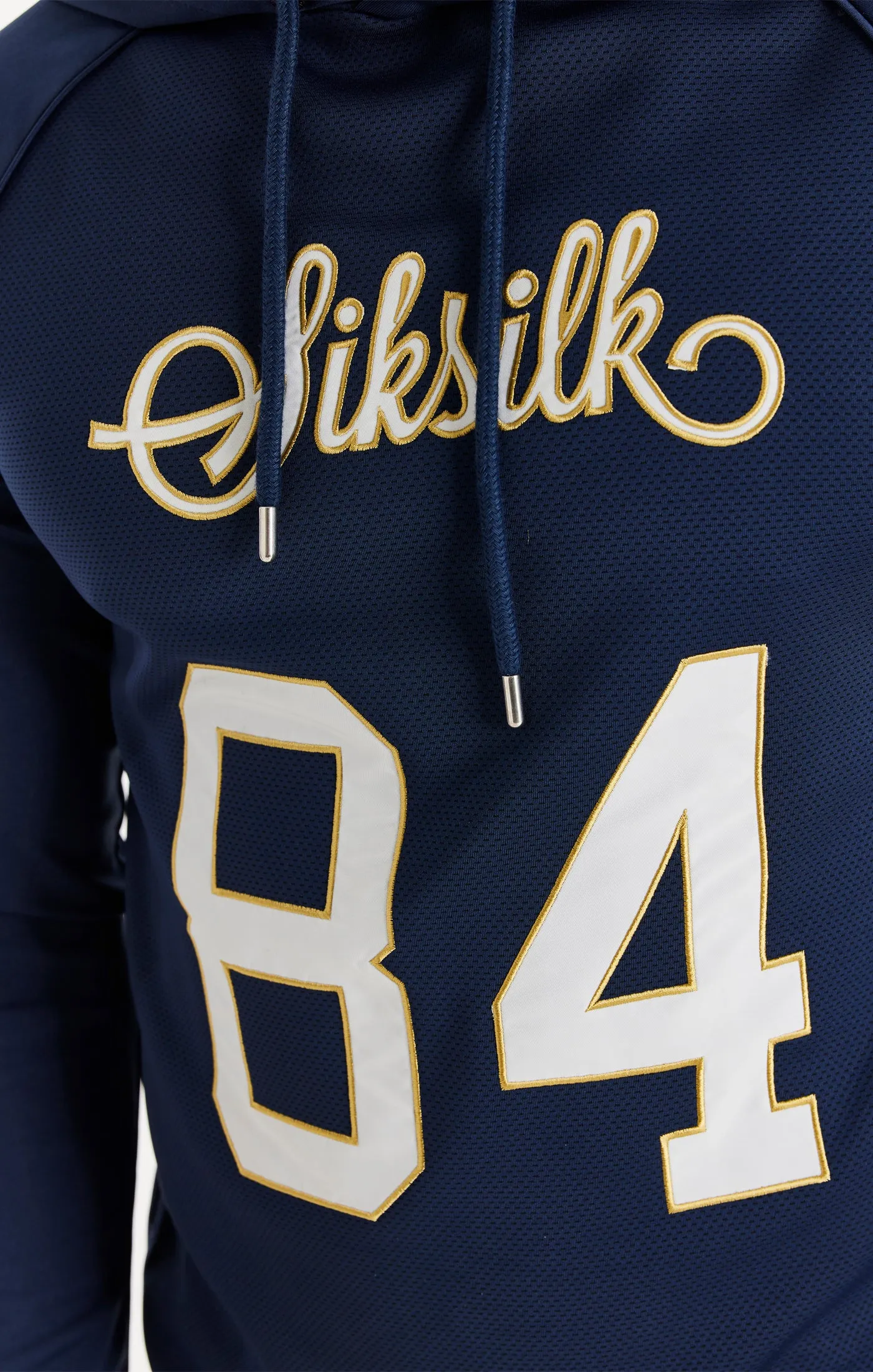 Navy Overhead Retro Sports Hoodie sold by Siksilk product image thumbnail 2