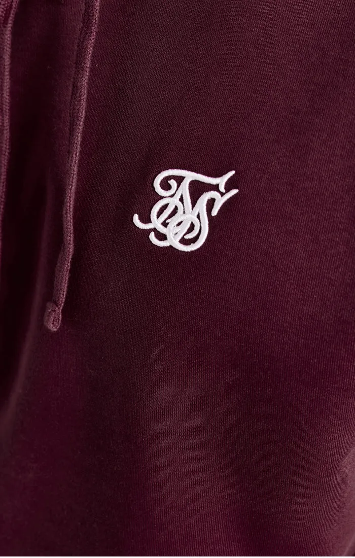 Burgundy Essential Overhead Hoodie sold by Siksilk product image thumbnail 2