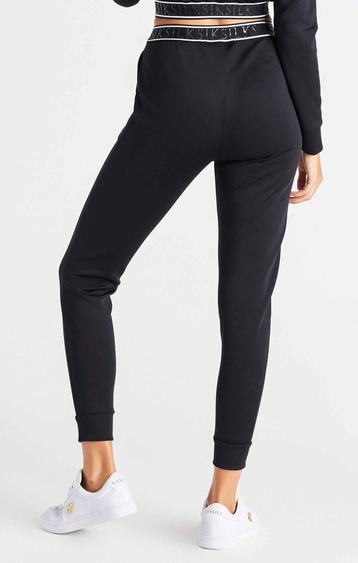 SikSilk Exhibit Luxe Tracksuit Bottoms - Black sold by Siksilk product image thumbnail 3