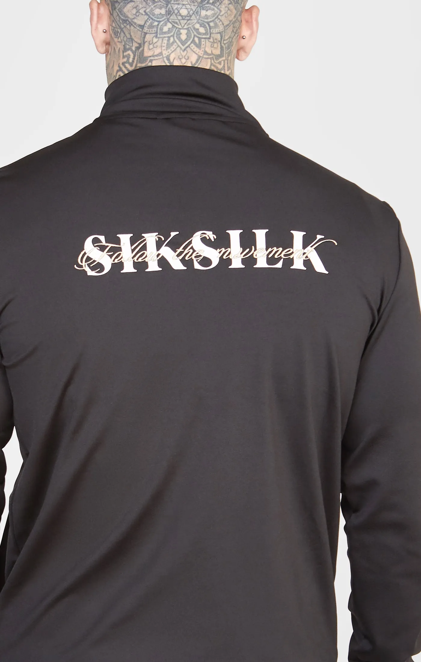 SikSilk Zonal Funnel Neck Zip Through - Black sold by Siksilk product image thumbnail 2
