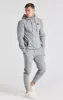 Grey Marl Waffle Zip Thru Hoodie sold by Siksilk