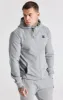 Grey Marl Waffle Zip Thru Hoodie sold by Siksilk