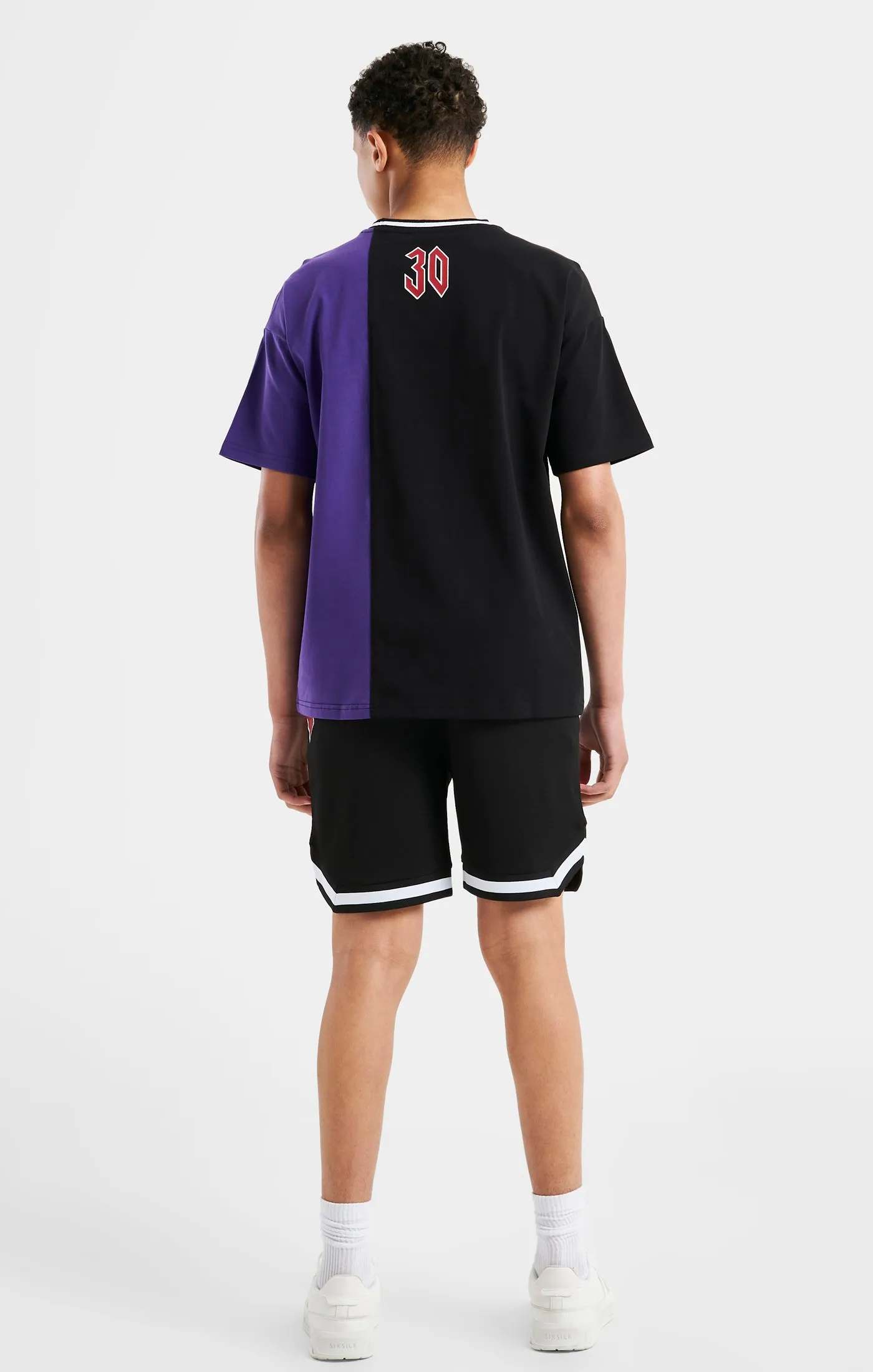 Messi x SikSilk Retro Oversized Tee - Black & Purple sold by Siksilk product image thumbnail 5