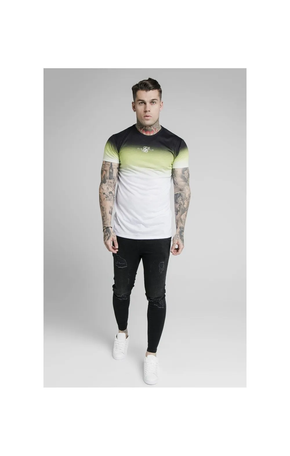 SikSilk High Fade Tee – Tri Neon sold by Siksilk product image thumbnail 4