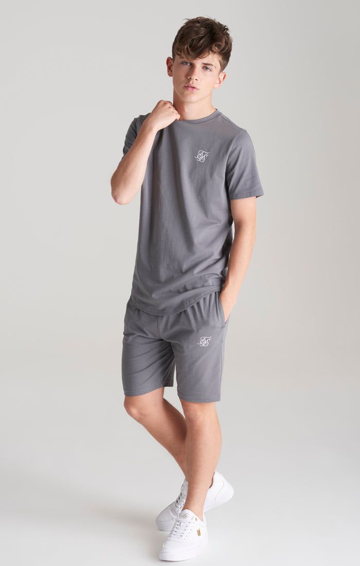 Boys Grey T-Shirt And Short Twin Set sold by Siksilk product image thumbnail 2