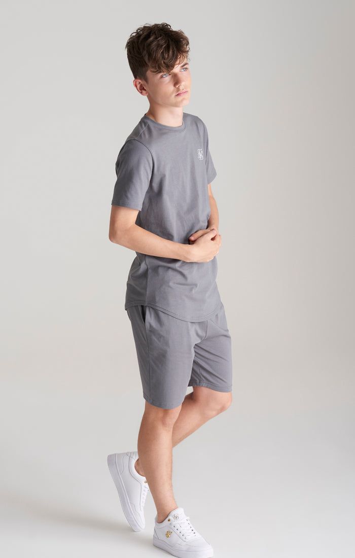 Boys Grey T-Shirt And Short Twin Set sold by Siksilk product image thumbnail 7