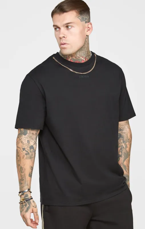 Black Chain Oversized T-Shirt sold by Siksilk