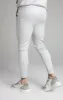 Grey Embroidered Panel Cuffed Pant sold by Siksilk