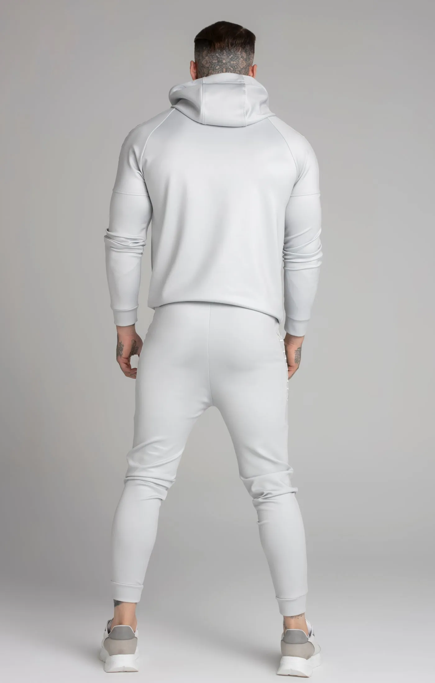 Grey Embroidered Panel Cuffed Pant sold by Siksilk product image thumbnail 5