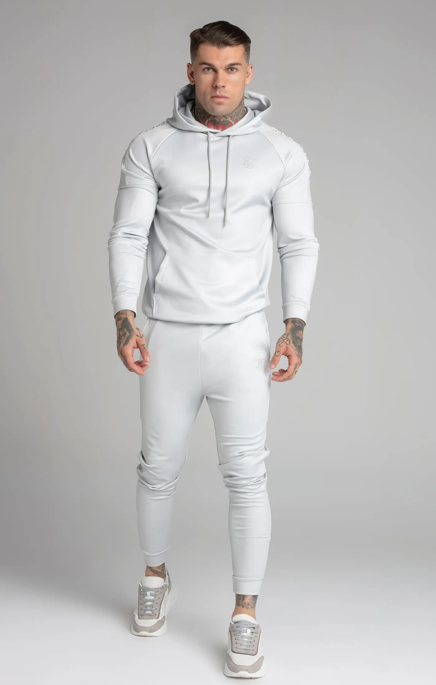 Grey Embroidered Panel Cuffed Pant sold by Siksilk product image thumbnail 2