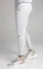 Grey Embroidered Panel Cuffed Pant sold by Siksilk