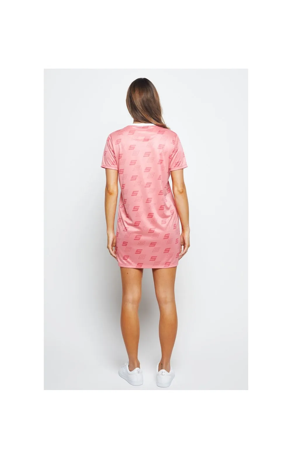 SikSilk Shadow Roma T-Shirt Dress - Pink sold by Siksilk product image thumbnail 5