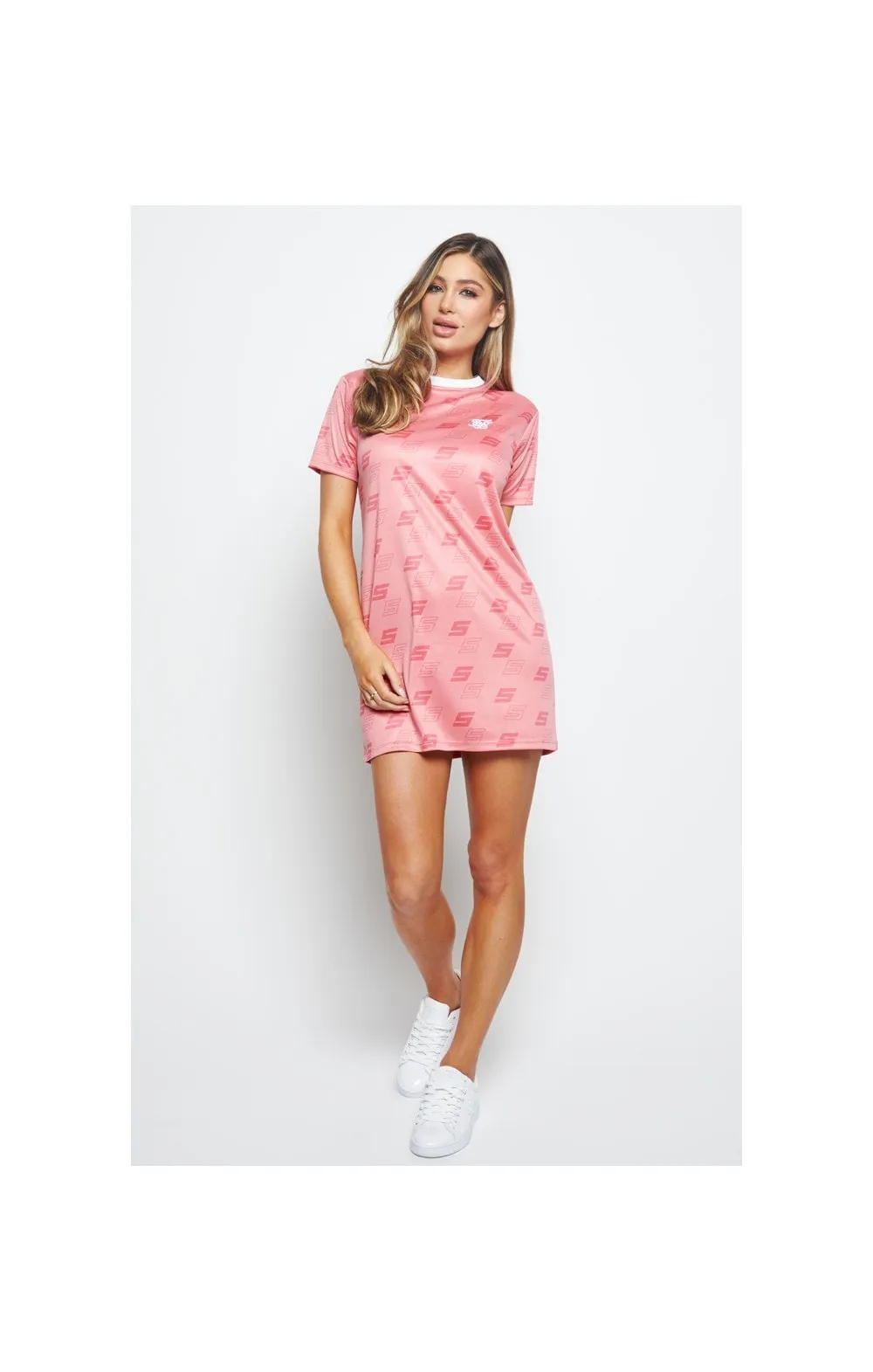 SikSilk Shadow Roma T-Shirt Dress - Pink sold by Siksilk product image thumbnail 4