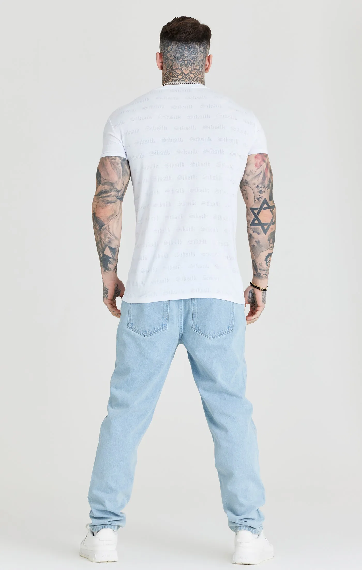 SikSilk Jacquard Tee - White sold by Siksilk product image thumbnail 5