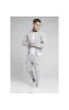 SikSilk Dual Stripe Cargo Pant - Grey & White sold by Siksilk