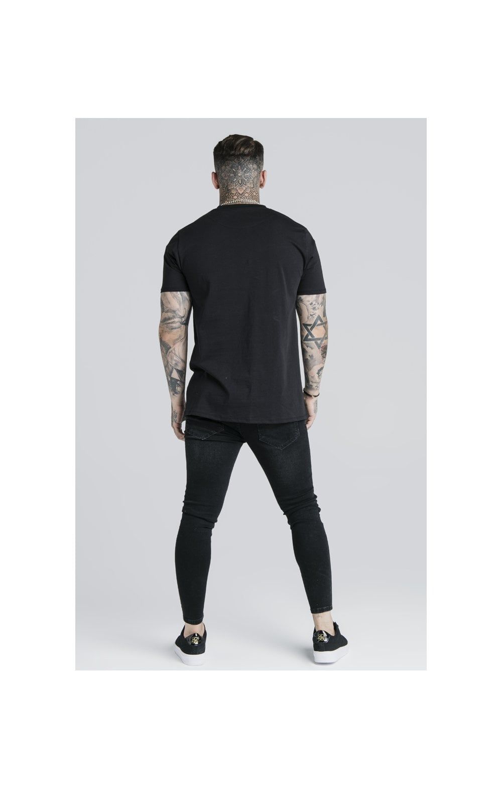 Black Essential Muscle Fit T-Shirt sold by Siksilk product image thumbnail 7