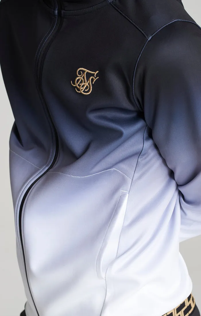 Boys Black Fade Taped Zip Thru Hoodie sold by Siksilk product image thumbnail 4
