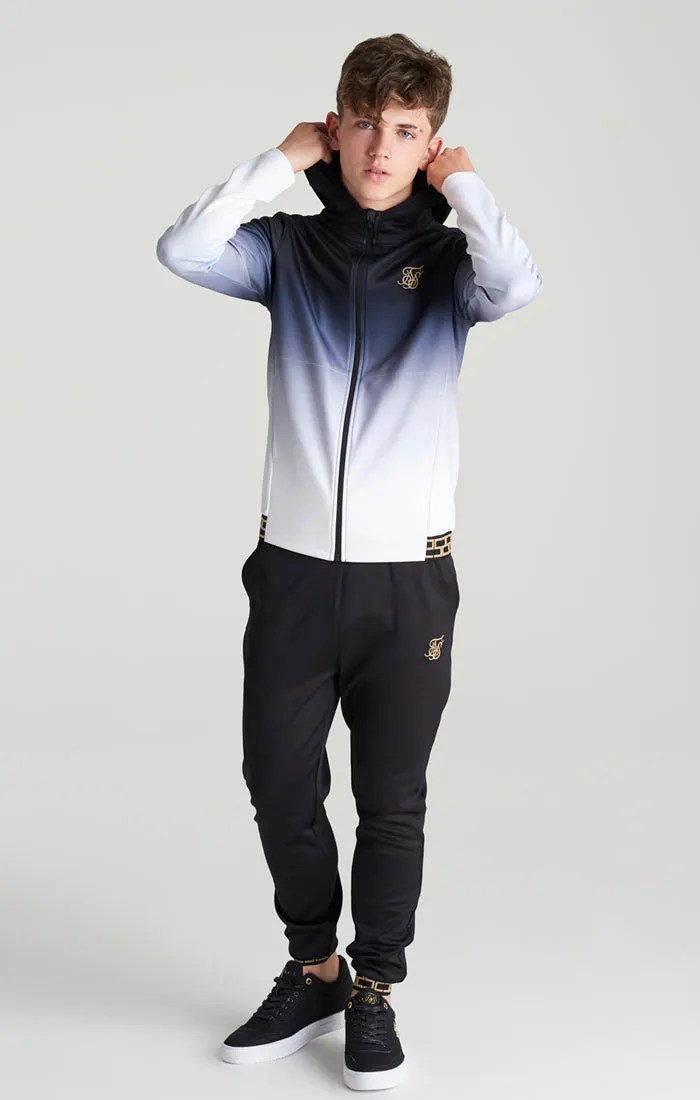 Boys Black Fade Taped Zip Thru Hoodie sold by Siksilk product image thumbnail 5