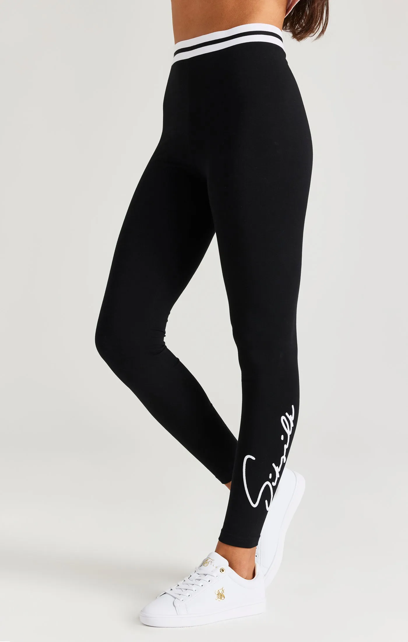 SikSilk Signature Leggings - Black sold by Siksilk