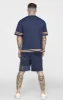 Navy Embroidery Relaxed Fit T-Shirt sold by Siksilk