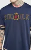 Navy Embroidery Relaxed Fit T-Shirt sold by Siksilk