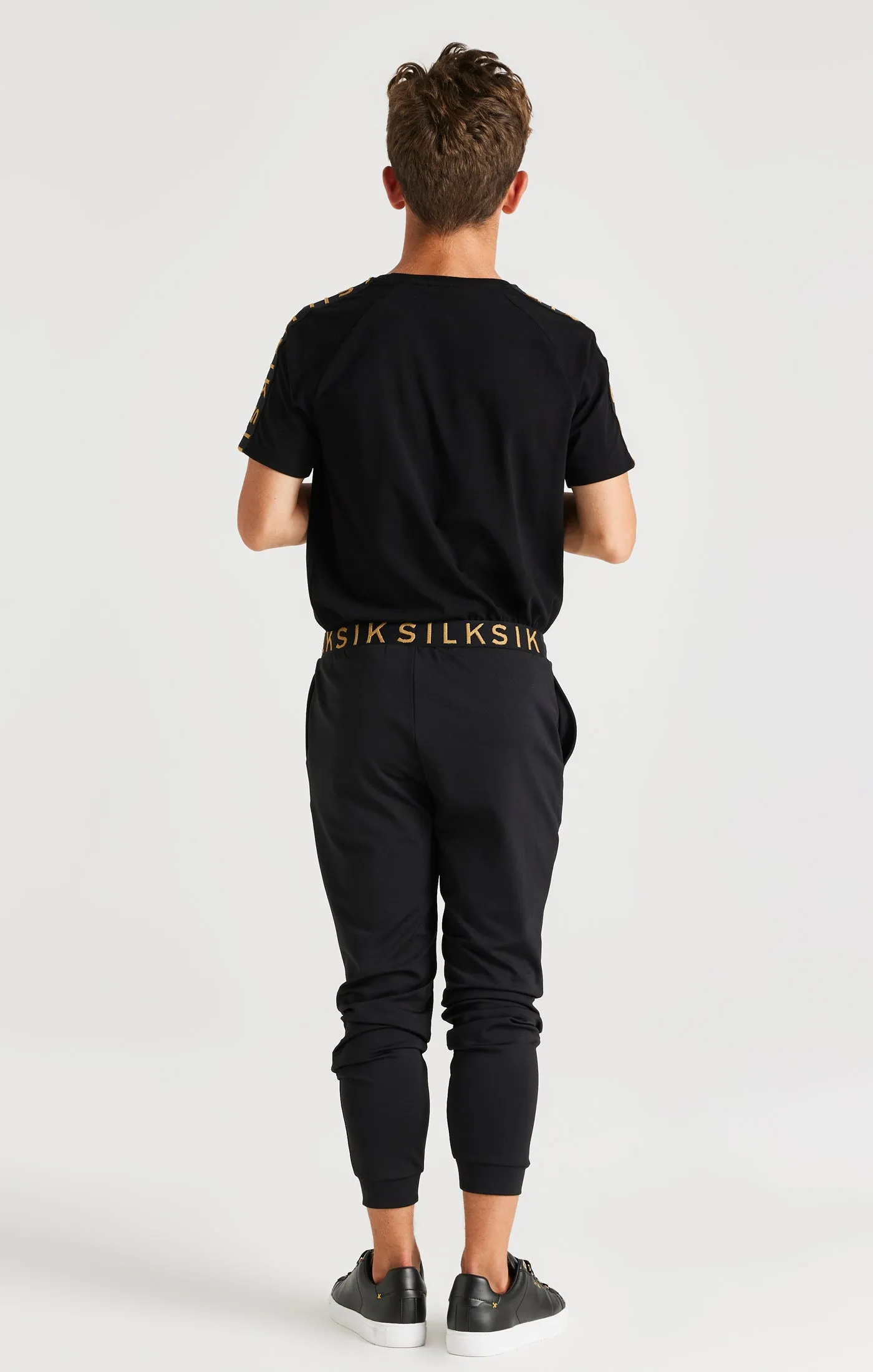 SikSilk Taped Joggers - Black sold by Siksilk product image thumbnail 5