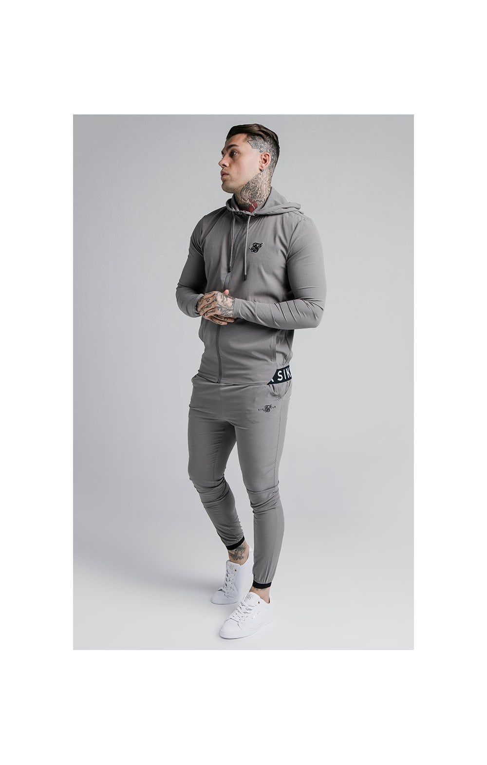 SikSilk Agility Poly Ripstop Track Pants - Grey sold by Siksilk product image thumbnail 4