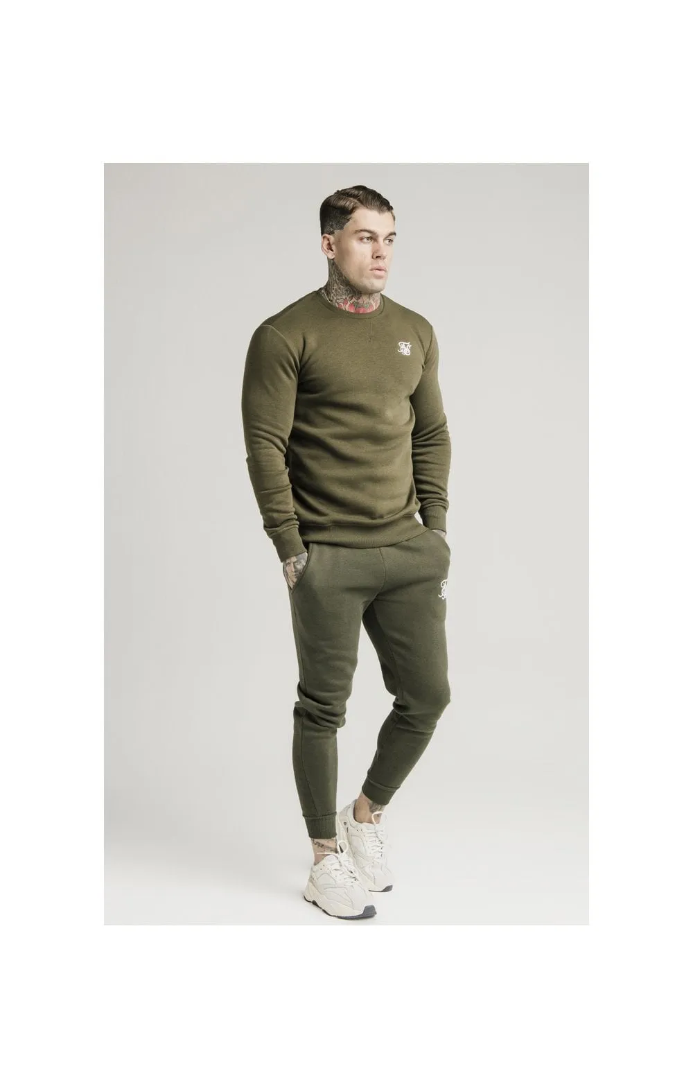 SikSilk Muscle Fit Jogger – Khaki sold by Siksilk product image thumbnail 4