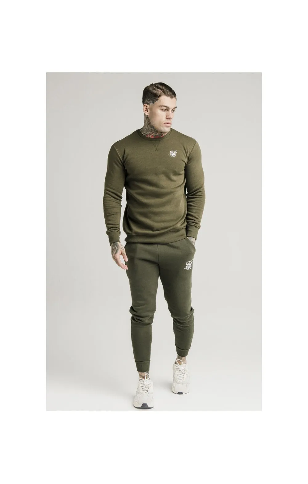 SikSilk Muscle Fit Jogger – Khaki sold by Siksilk product image thumbnail 5