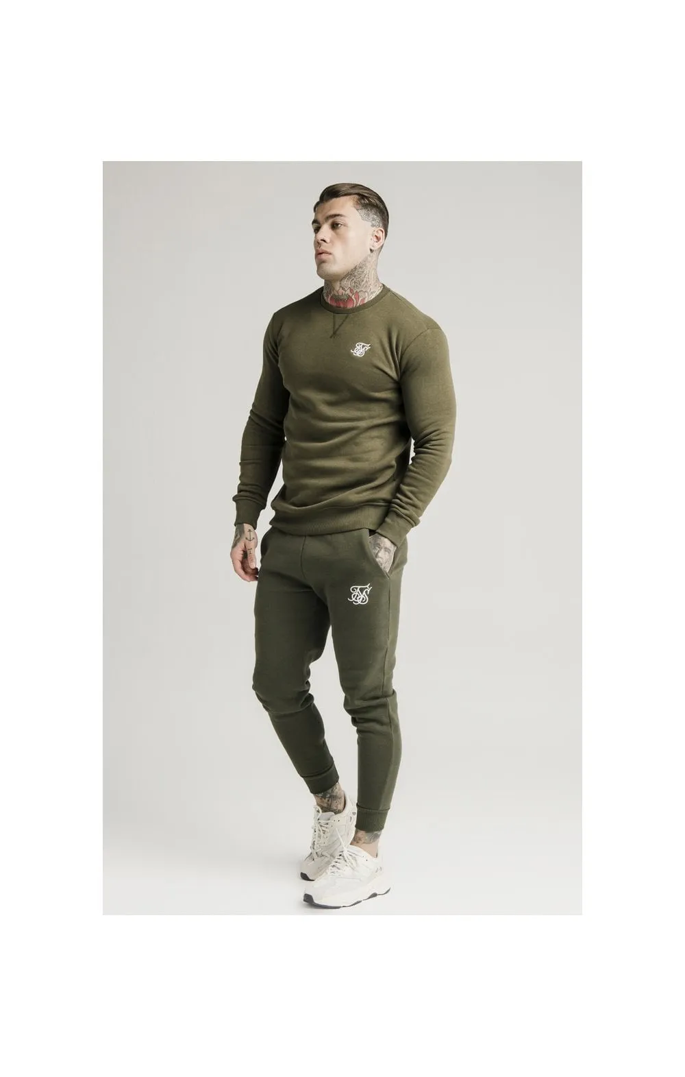 SikSilk Muscle Fit Jogger – Khaki sold by Siksilk product image thumbnail 2