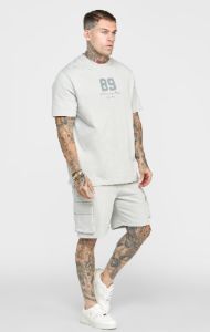 Grey Varsity Oversized T-Shirt sold by Siksilk