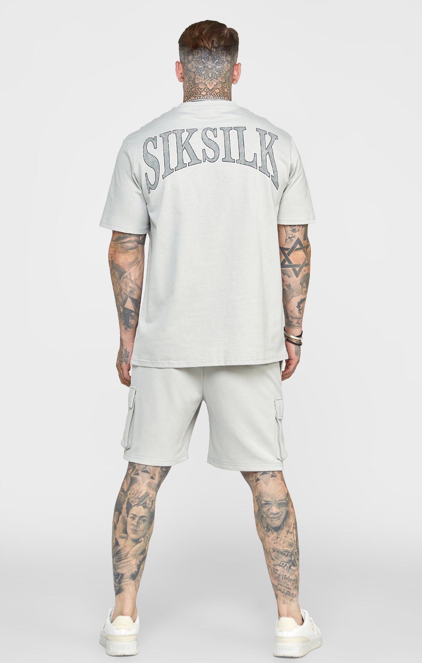 Grey Varsity Oversized T-Shirt sold by Siksilk product image thumbnail 5
