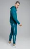 SikSilk Overhead Embroidery Hoodie - Teal & White sold by Siksilk