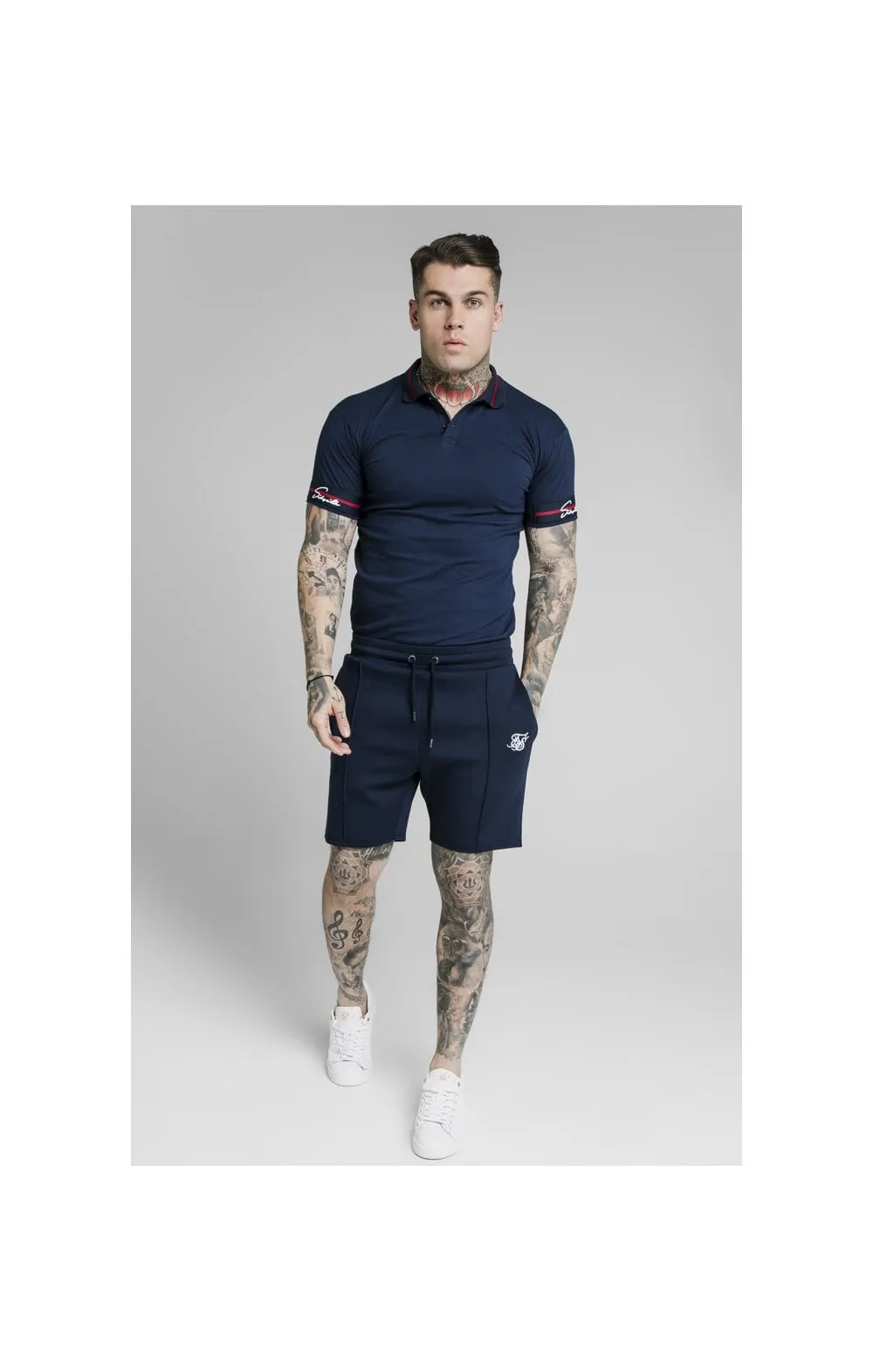 SikSilk Exposed Tape Shorts - Navy sold by Siksilk product image thumbnail 4