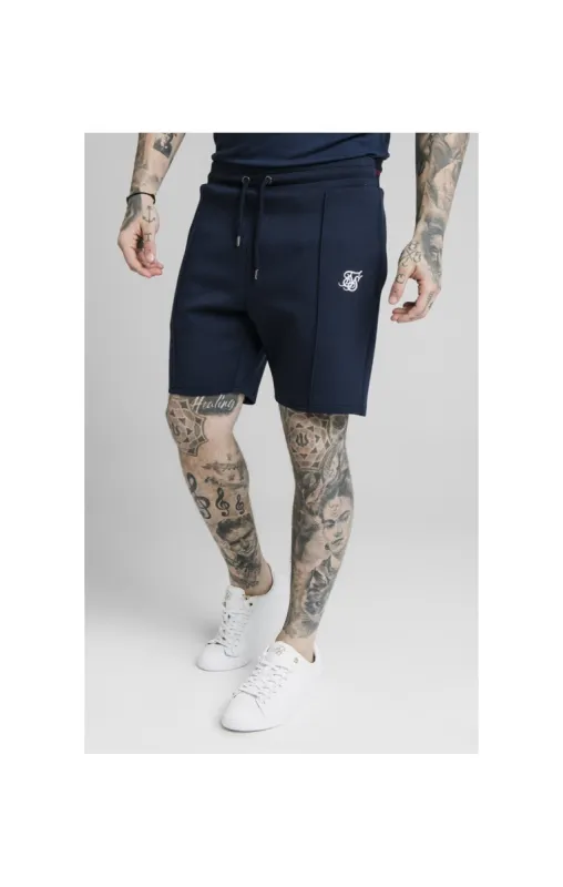 SikSilk Exposed Tape Shorts - Navy sold by Siksilk