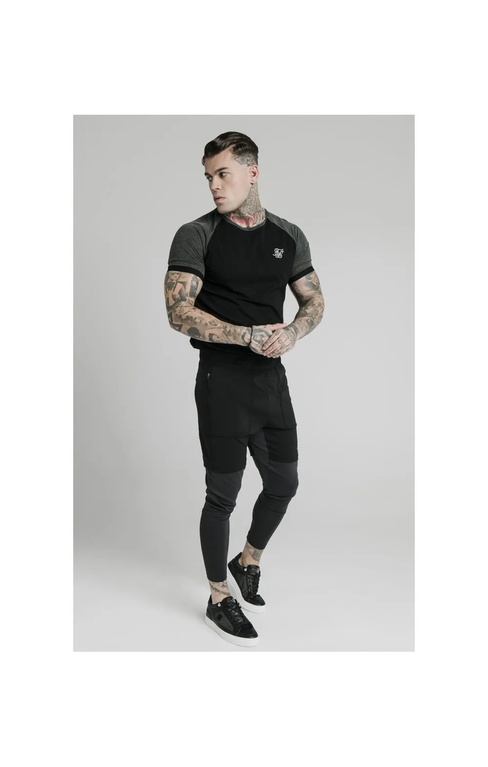 SikSilk S/S Advanced Tech Tee - Black sold by Siksilk product image thumbnail 3