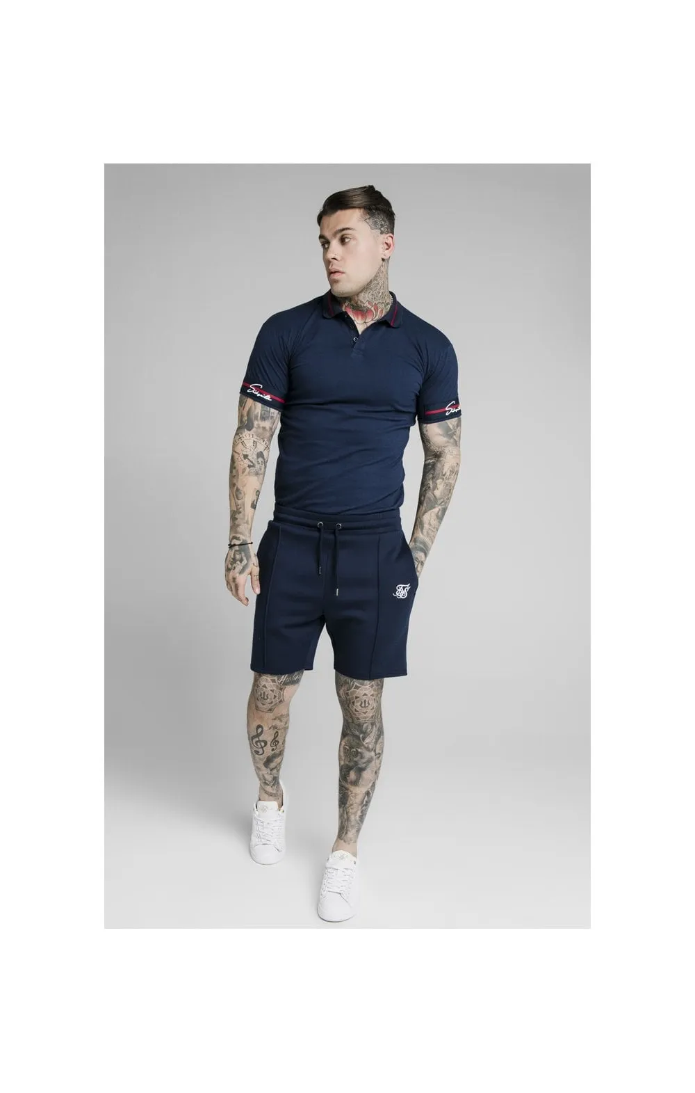 SikSilk Exposed Tape Shorts - Navy sold by Siksilk product image thumbnail 5