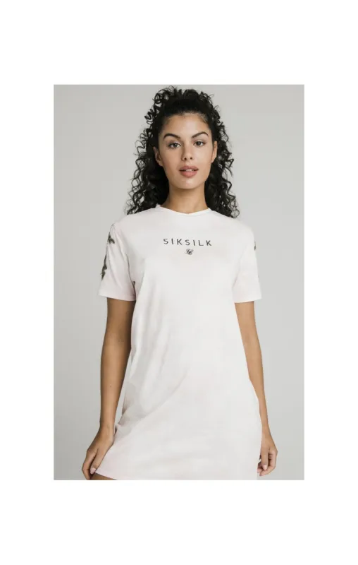 SikSilk Tye-Dye T-Shirt Dress - Pink sold by Siksilk