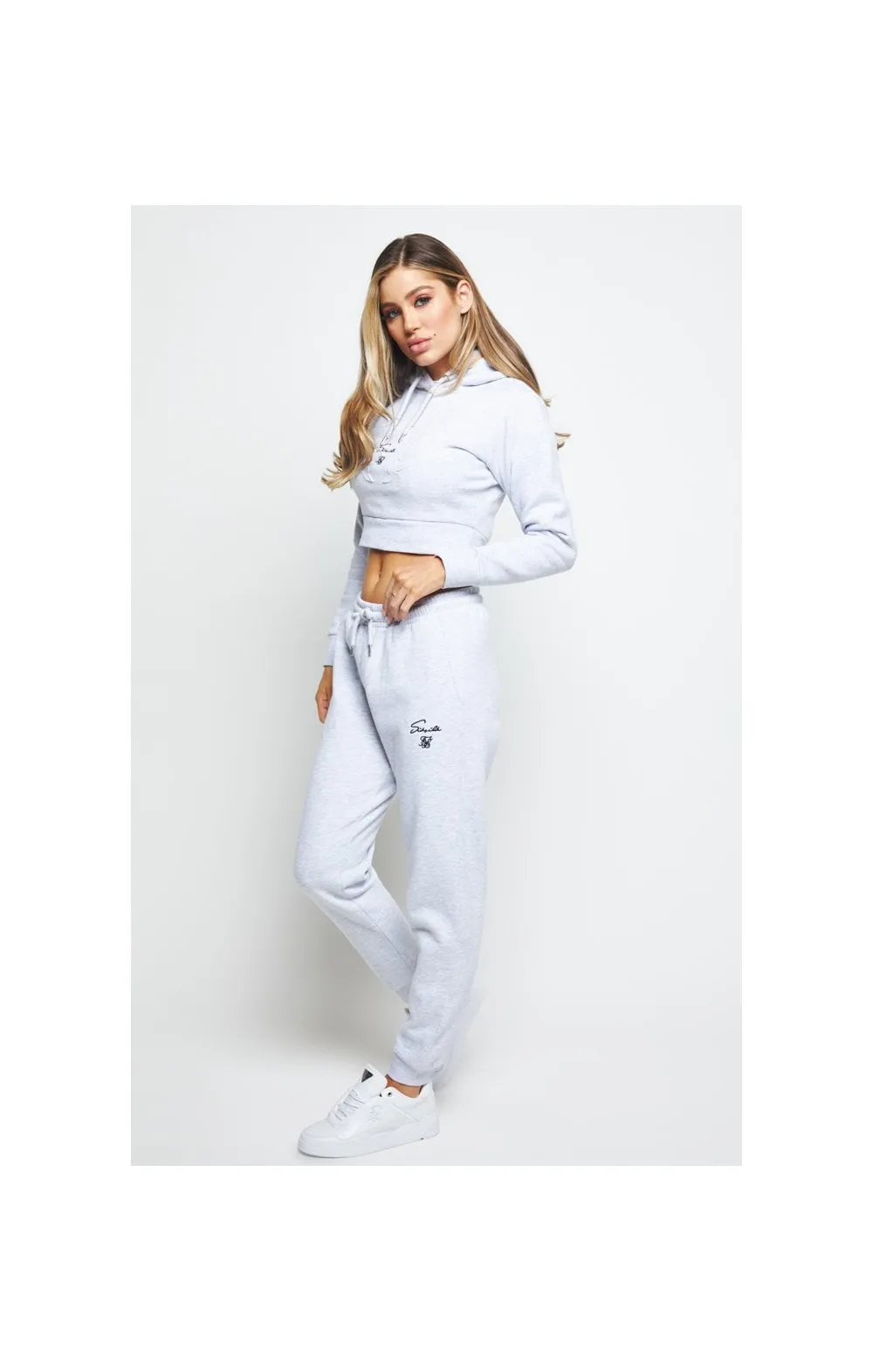 SikSilk Prestige Cropped Hoodie - Grey Marl sold by Siksilk product image thumbnail 4