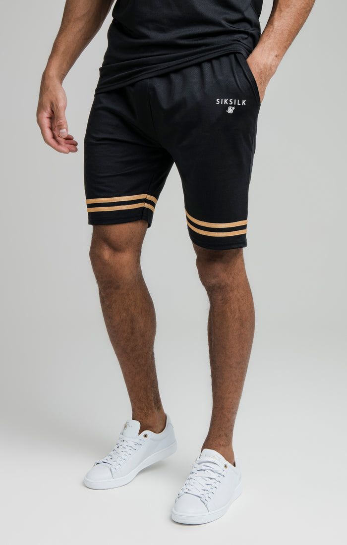 Black Relaxed Mesh Bound Short sold by Siksilk