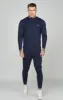 Navy Sports Muscle Fit Track Pant sold by Siksilk